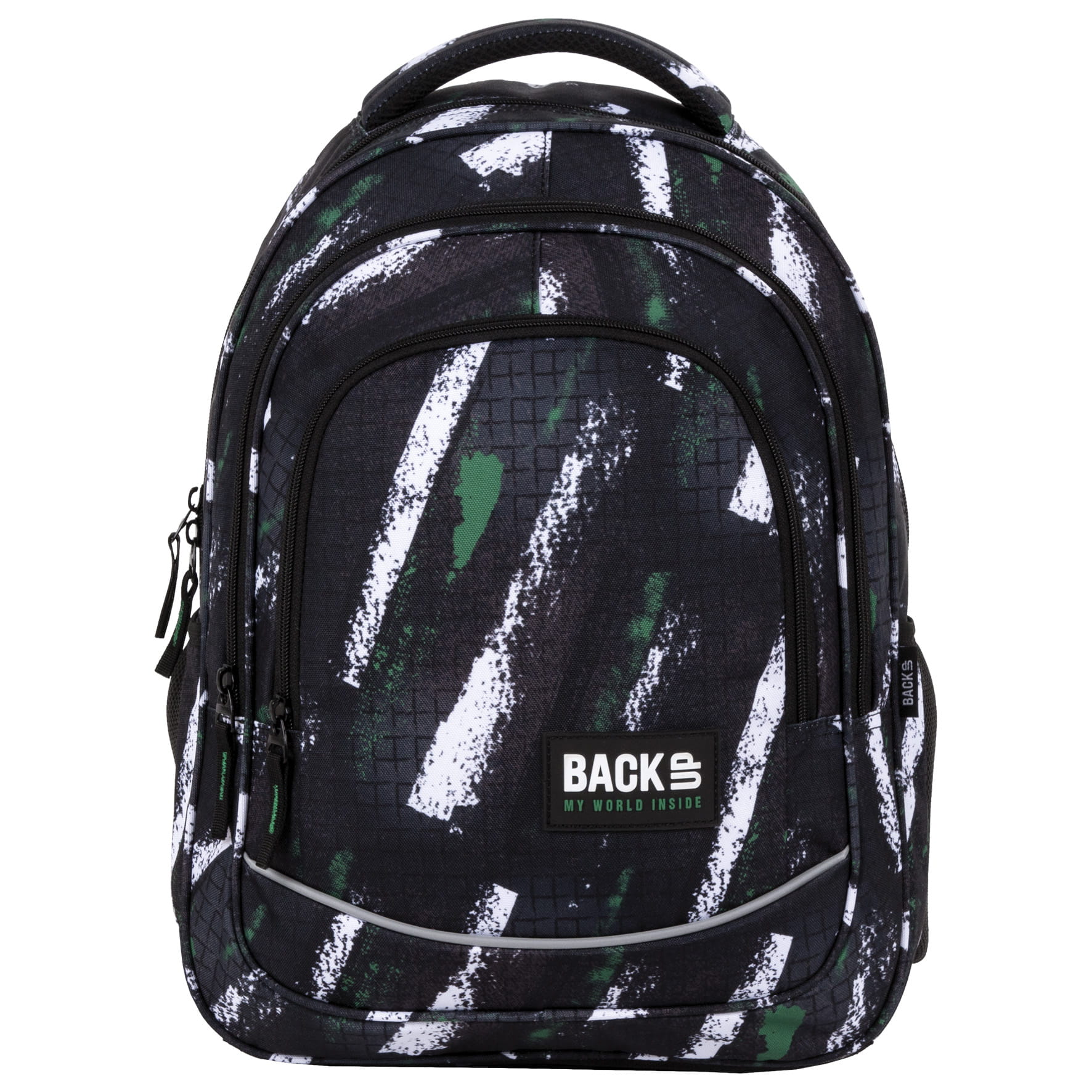 Rucsac scoala BackUP 4 model X 49 dungi de creta, multicolor