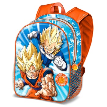 Ghiozdan copii Dragon Ball, design 3D multicolor, inaltime 31 cm, model 2 Ghiozdan copii Dragon Ball, design 3D multicolor, inaltime 31 cm, model 2