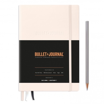Bullet Journal A5 Edition 2, Coperta Rigida, Crem, Liniatura Punctata, Leuchtturm1917 Bullet Journal A5 Edition 2, Coperta Rigida, Crem, Liniatura Punctata, Leuchtturm1917