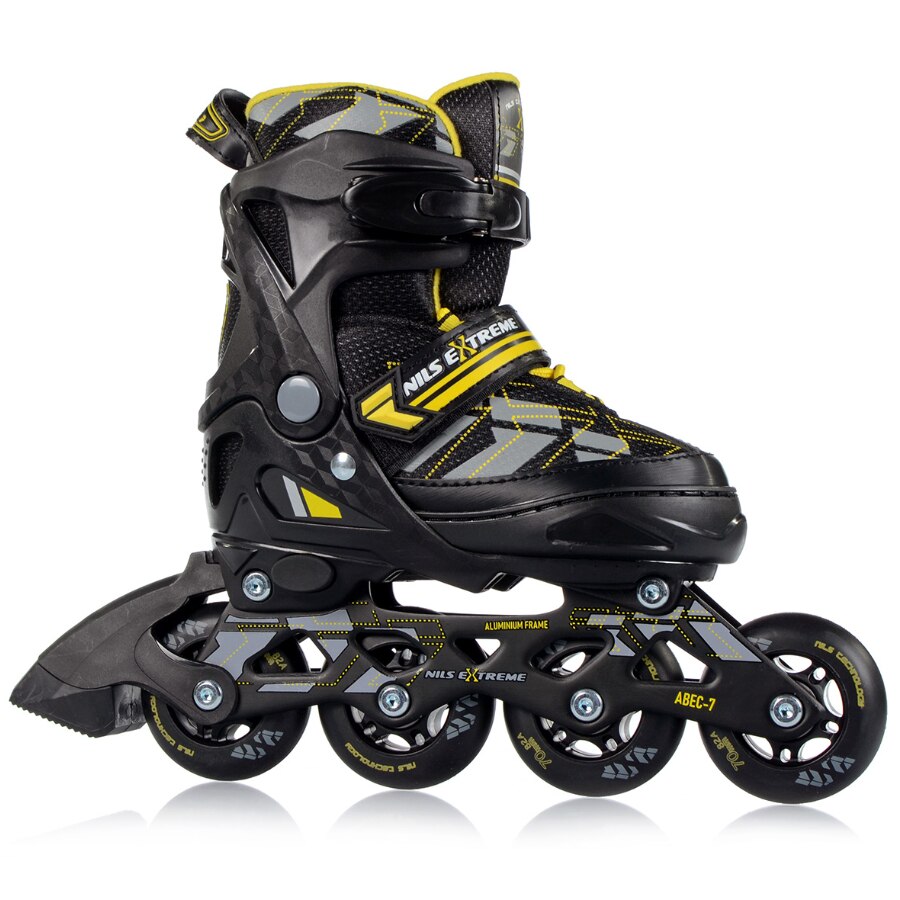 Role reglabile Nils Extreme NA11002, r.39-42, Negru/Galben