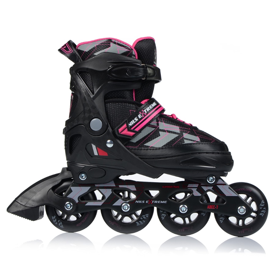 Role reglabile Nils Extreme NA11002, r.31-34, Negru/Violet