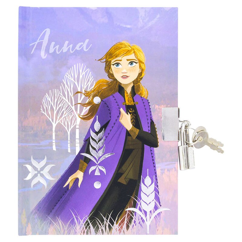 Jurnal copii Disney - Frozen - Anna, inchidere cu lacat, dimensiuni 16 x 11 cm