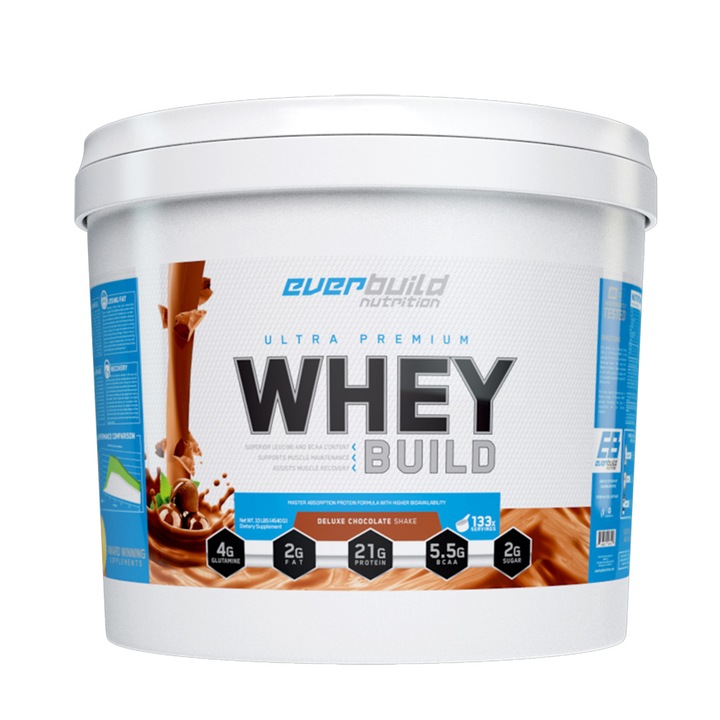 Protein, Everbuild, Ultra Premium Whey Build csokoládé, 4540 kg
