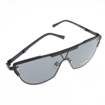 Ochelari de soare, Unisex, Fashion, Negru cu rama metalica, lentila gri - OCS324 Ochelari de soare, Unisex, Fashion, Negru cu rama metalica, lentila gri - OCS324