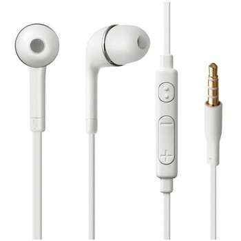 Casti cu microfon, Samsung EO-EG900BW G900F GALAXY S5, control pe fir, cablu 110 cm, conector jack 3.5mm, albe Casti cu microfon, Samsung EO-EG900BW G900F GALAXY S5, control pe fir, cablu 110 cm, conector jack 3.5mm, albe