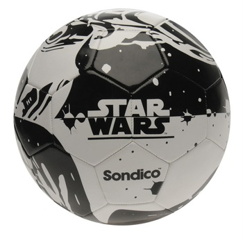 Minge fotbal, Star Wars, Sondico, Marimea 1, Negru/Alb Minge fotbal, Star Wars, Sondico, Marimea 1, Negru/Alb