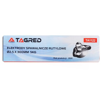 Electrozi de sudura rutilici Tagred, 2.5x300mm, 5kg Electrozi de sudura rutilici Tagred, 2.5x300mm, 5kg