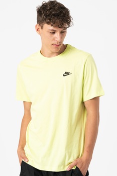 Nike, Tricou cu decolteu la baza gatului Sportswear Club, Verde deschis Nike, Tricou cu decolteu la baza gatului Sportswear Club, Verde deschis