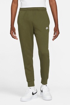 Nike, Pantaloni jogger cu buzunare laterale Sportswear Club, Verde marin/Alb Nike, Pantaloni jogger cu buzunare laterale Sportswear Club, Verde marin/Alb