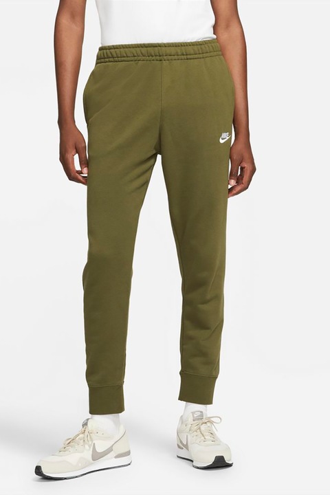 Nike, Pantaloni de trening conici cu buzunare laterale Sportswear Club, Verde masliniu