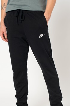 Nike, Pantaloni sport regular fit cu snur, Negru, S Nike, Pantaloni sport regular fit cu snur, Negru, S