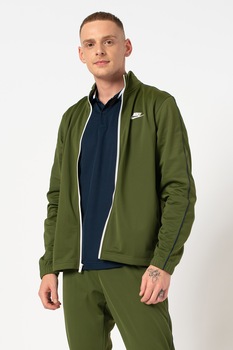 Nike, Trening cu captuseala de fleece, pentru fitness, Verde oliv Nike, Trening cu captuseala de fleece, pentru fitness, Verde oliv