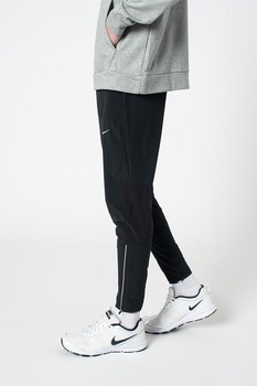 Nike, Pantaloni cu tehnologie Dri-Fit, pentru alergare Phenom Elite, Negru Nike, Pantaloni cu tehnologie Dri-Fit, pentru alergare Phenom Elite, Negru