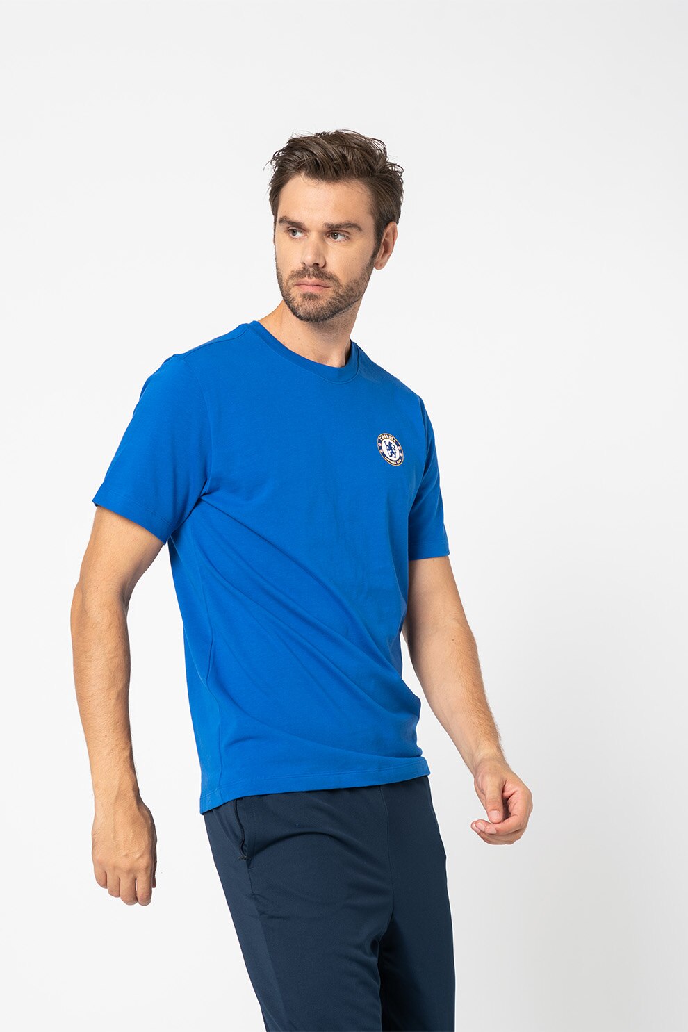 Nike, Tricou cu logo pentru fotbal Chelsea, Albastru royal/Alb