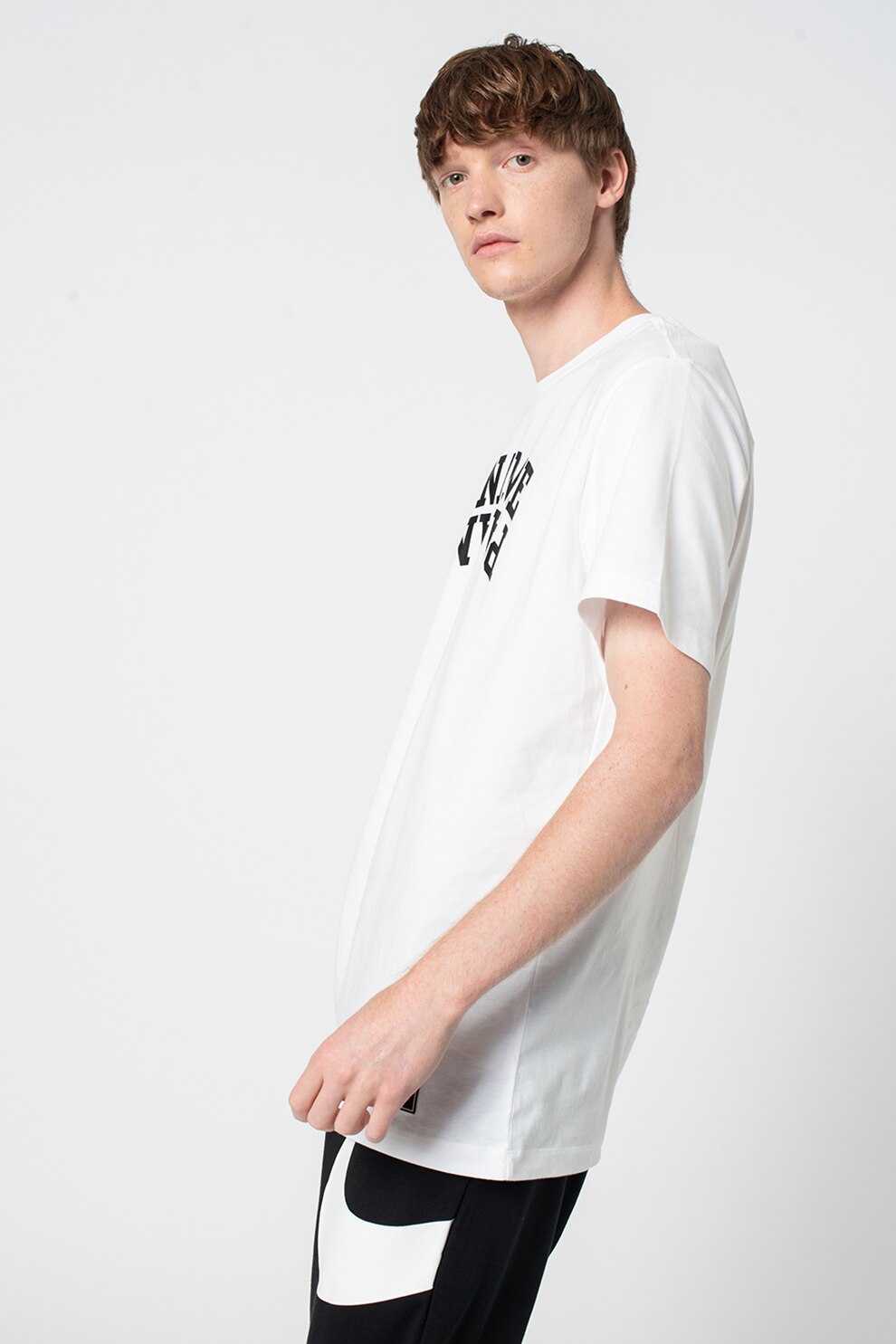 Nike, Tricou pentru fotbal Soccer Paris Saint-Germain, Alb/Negru/Roz pastel