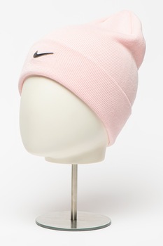 Nike, Caciula tricotata fin cu logo, Roz deschis Nike, Caciula tricotata fin cu logo, Roz deschis