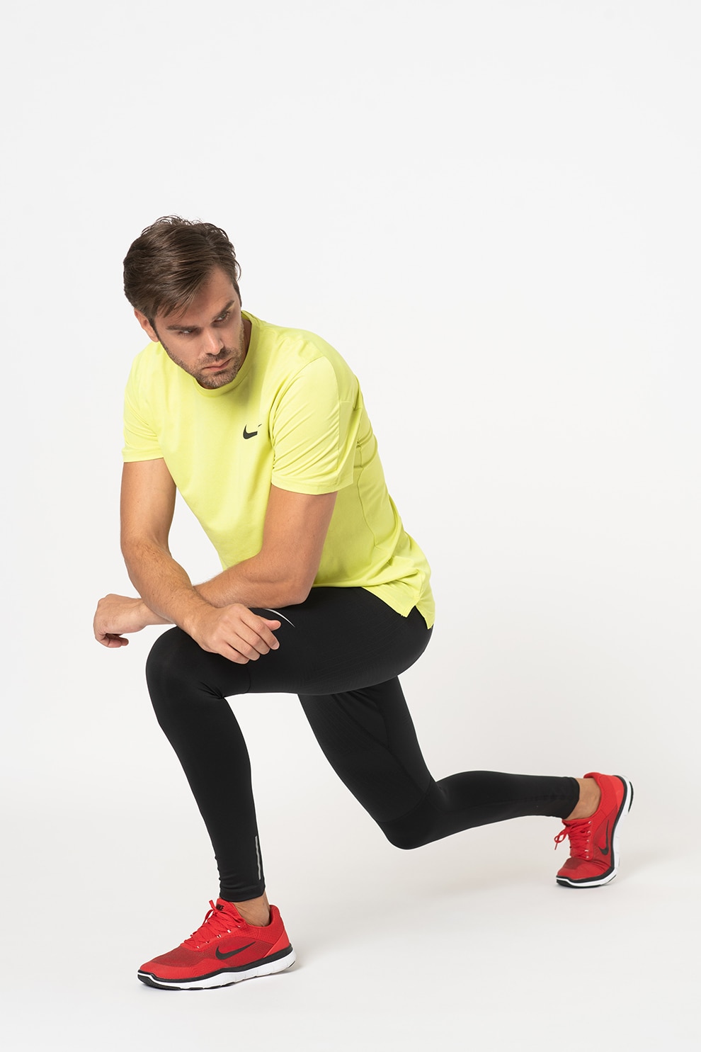 Nike, Colanti cu detalii reflectorizante pentru alergare Phenom Elite, Negru