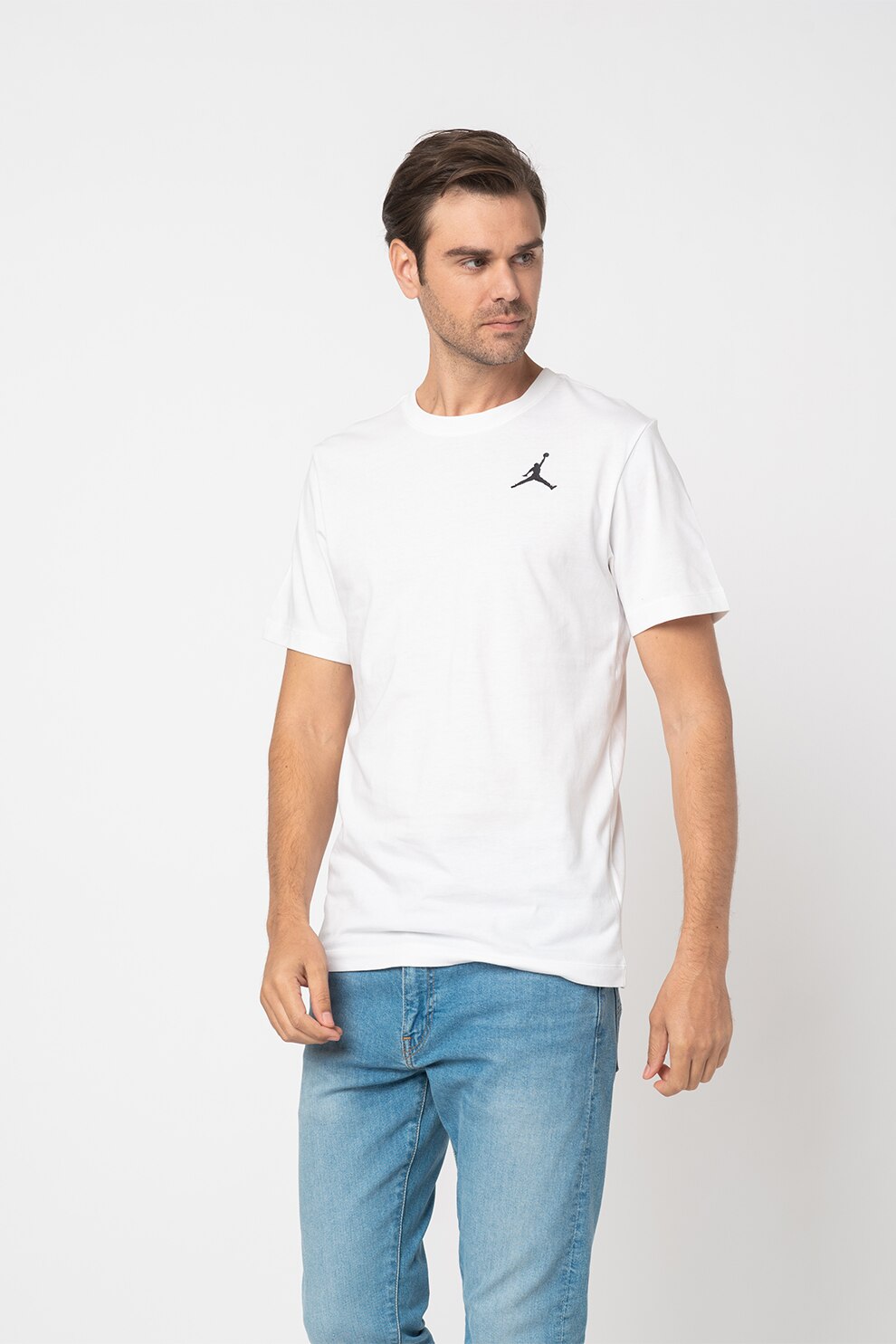 Nike, Tricou cu logo pentru antrenament Jordan Jumpman, Alb