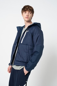 Nike, Geaca cu tehnologie Therma-Fit Legacy, Bleumarin, 2XL Nike, Geaca cu tehnologie Therma-Fit Legacy, Bleumarin, 2XL