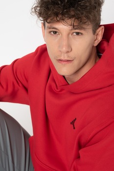 Nike, Hanorac din amestec de bumbac pentru baschet Jordan, Rosu Nike, Hanorac din amestec de bumbac pentru baschet Jordan, Rosu