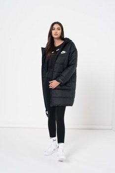 Nike, Geaca lunga Therma-Fit, Negru, XL Nike, Geaca lunga Therma-Fit, Negru, XL