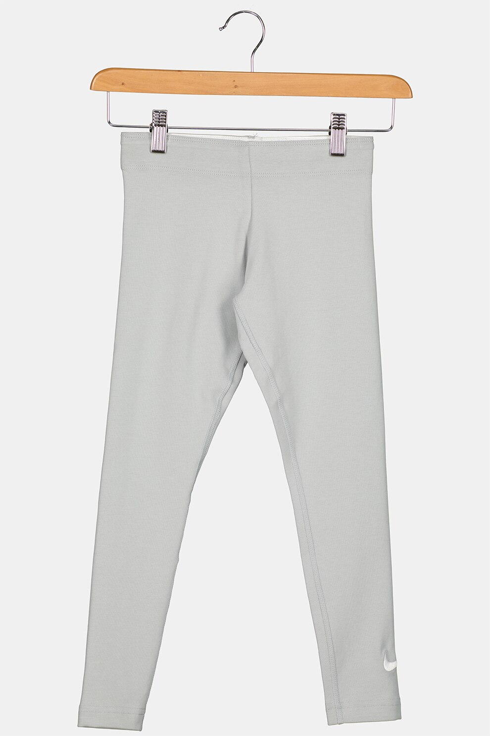 Nike, Colanti cu talie inalta pentru fitness Swoosh, Gri cenusa