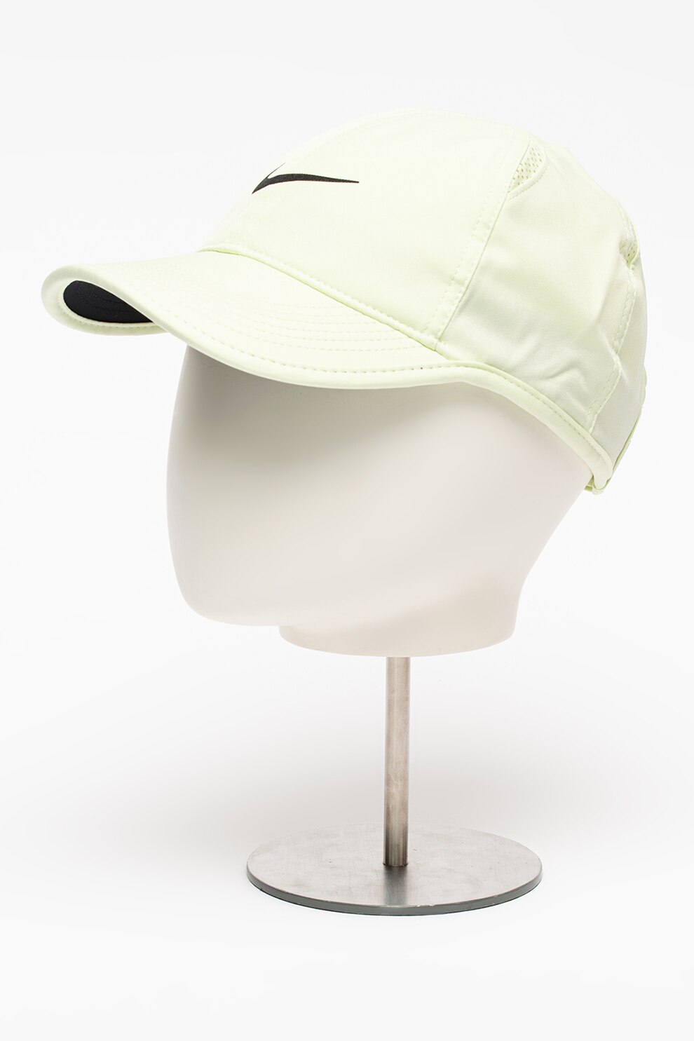 Nike, Sapca ajustabila cu imprimeu logo AeroBill Featherlight, Verde neon