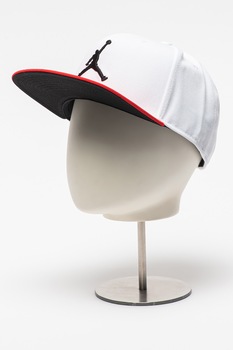 Nike, Sapca unisex cu logo brodat Jordan Pro Jumpman, Alb/Rosu Nike, Sapca unisex cu logo brodat Jordan Pro Jumpman, Alb/Rosu