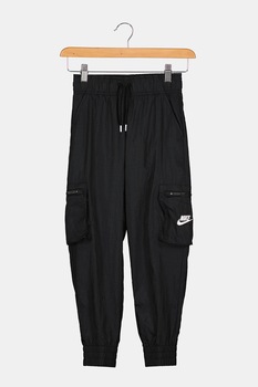 Nike, Pantaloni cargo cu talie elastica, Negru
