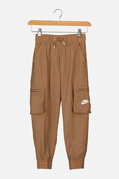 Nike, Pantaloni cargo cu talie elastica, Cafeniu