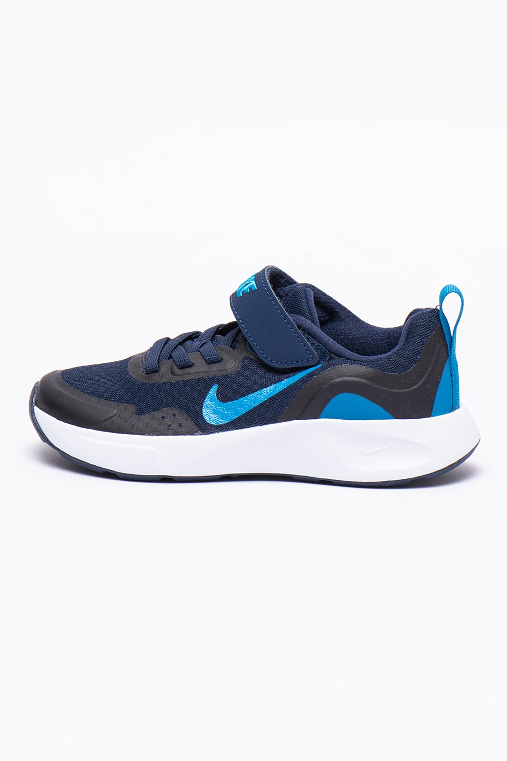 Nike, Pantofi sport cu banda velcro WearAllDay, Bleumarin