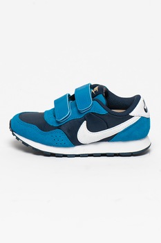 Nike, Pantofi sport cu detalii de piele intoarsa MD Valiant, Bleumarin inchis/Bleu Nike, Pantofi sport cu detalii de piele intoarsa MD Valiant, Bleumarin inchis/Bleu