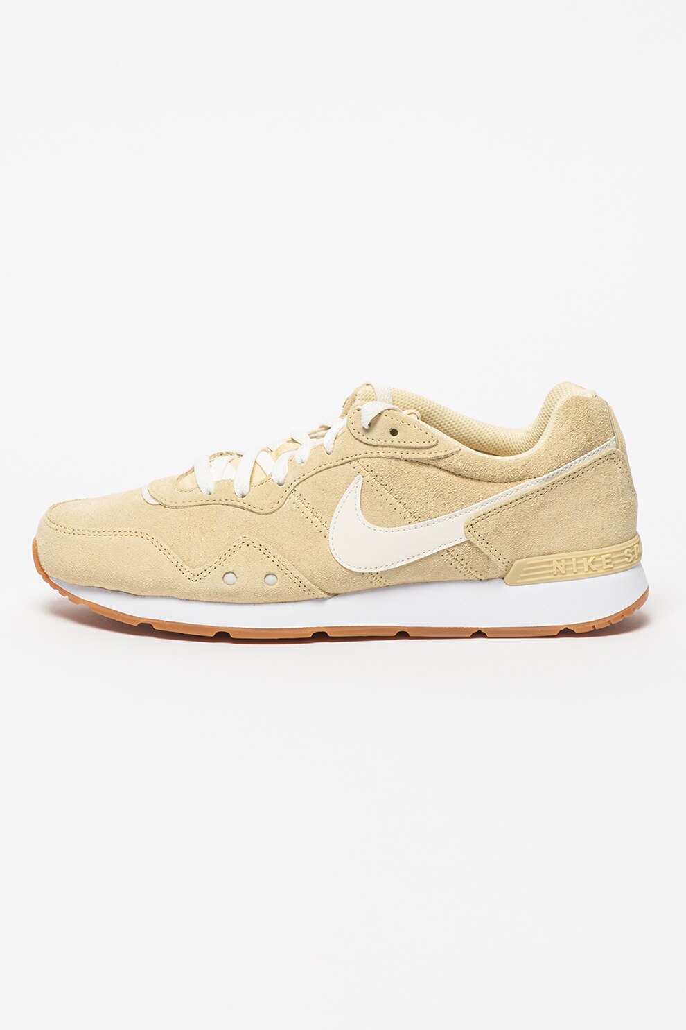 Nike, Pantofi sport din piele intoarsa Venture Runner, maro nisip, alb