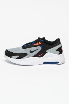 Nike, Pantofi sport cu insertii din plasa Air Max Bolt, Gri/negru/coral Nike, Pantofi sport cu insertii din plasa Air Max Bolt, Gri/negru/coral