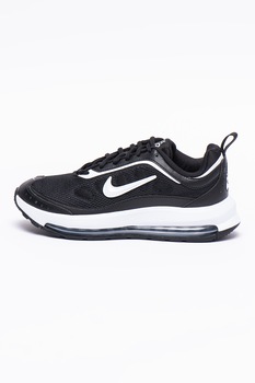 Nike, Pantofi sport cu garnituri din piele ecologica Air Max AP, Negru/Alb Nike, Pantofi sport cu garnituri din piele ecologica Air Max AP, Negru/Alb