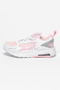Nike - Air Max Bolt sneaker bőrrészletekkel, Fehér/Pasztell rózsaszín