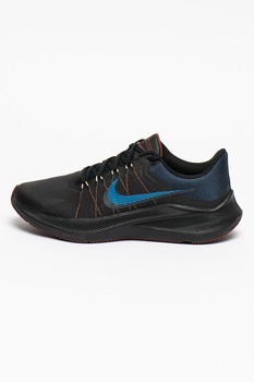 Nike, Pantofi low-top pentru alergare Zoom Winflo 8, Negru/roz piersica/albastru Nike, Pantofi low-top pentru alergare Zoom Winflo 8, Negru/roz piersica/albastru