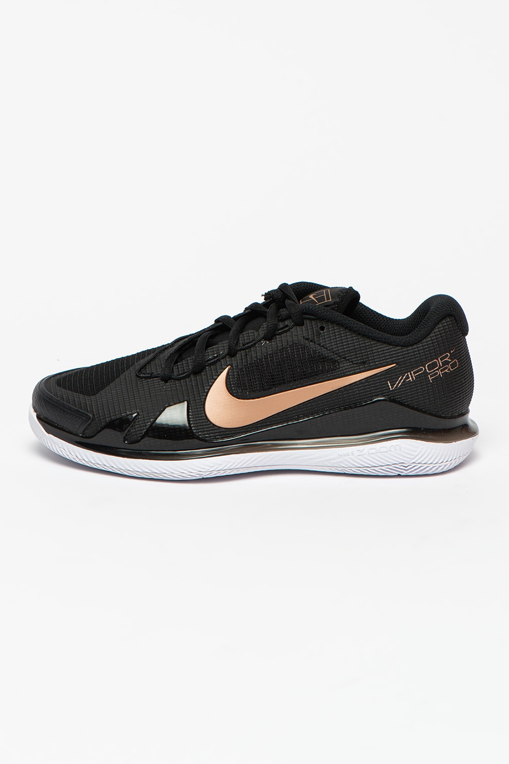 Nike, Pantofi pentru tenis Zoom Vapor Pro, Negru/ Maro taupe