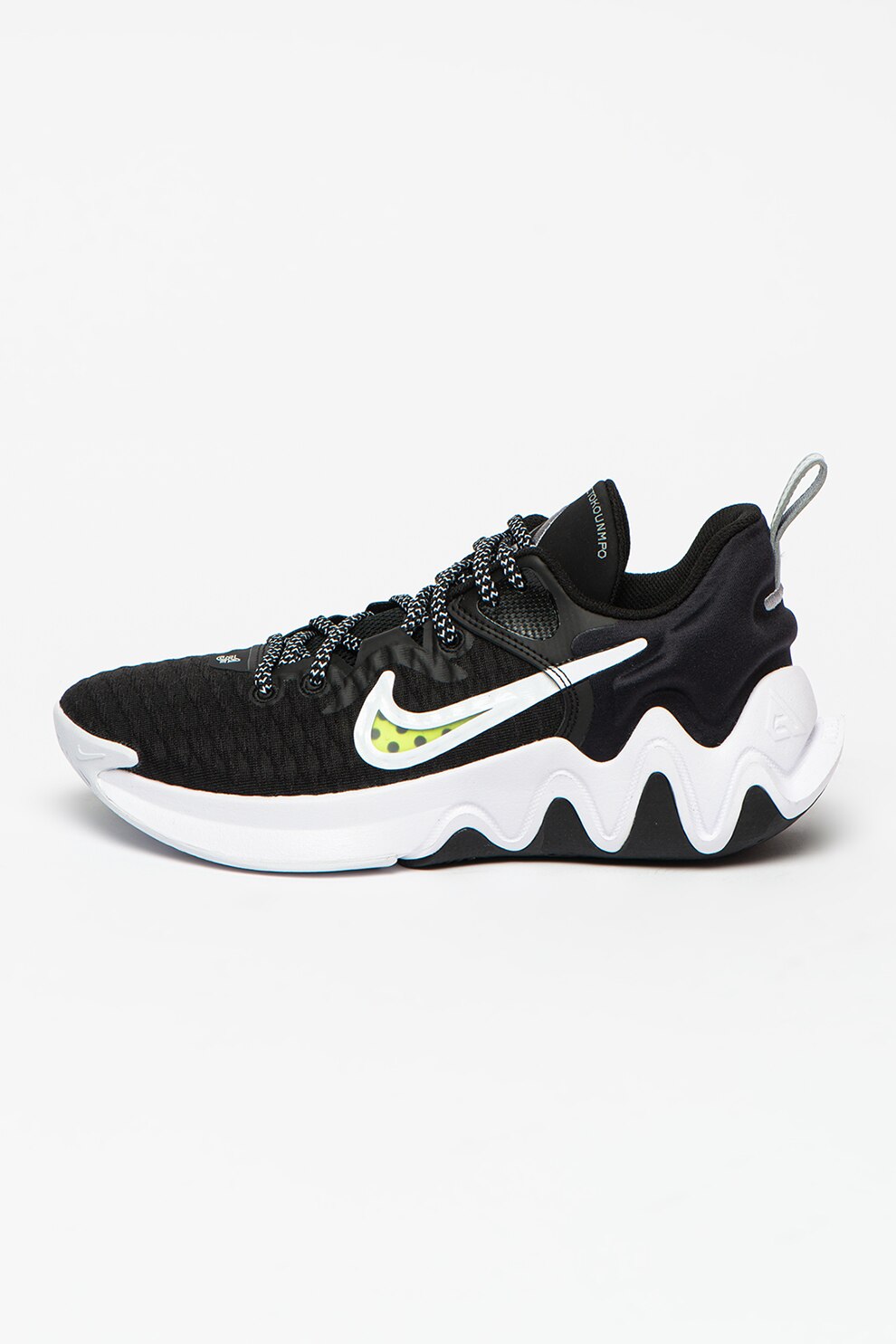 Nike, Pantofi unisex pentru baschet Giannis Immortality, Negru/Alb