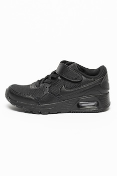 Nike - Спортни обувки Air Max с кожа, Черен
