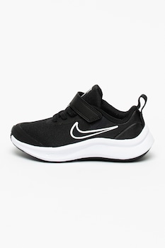 Nike - Обувки за бягане Star Runner 3 с мрежа, Черен/Бял