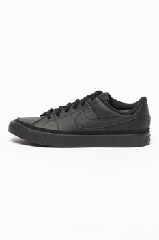 Nike - Court Legacy sneaker bőrbetétekkel, Fekete