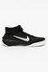 Nike, Pantofi cu garnituri de piele, pentru baschet Team Hustle, Negru/Argintiu