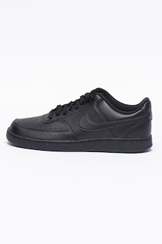 Nike - Спортни обувки Court Vision от еко кожа, Черен