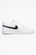 Nike, Pantofi sport de piele ecologica Court Vision Low Next Nature, Alb/Negru