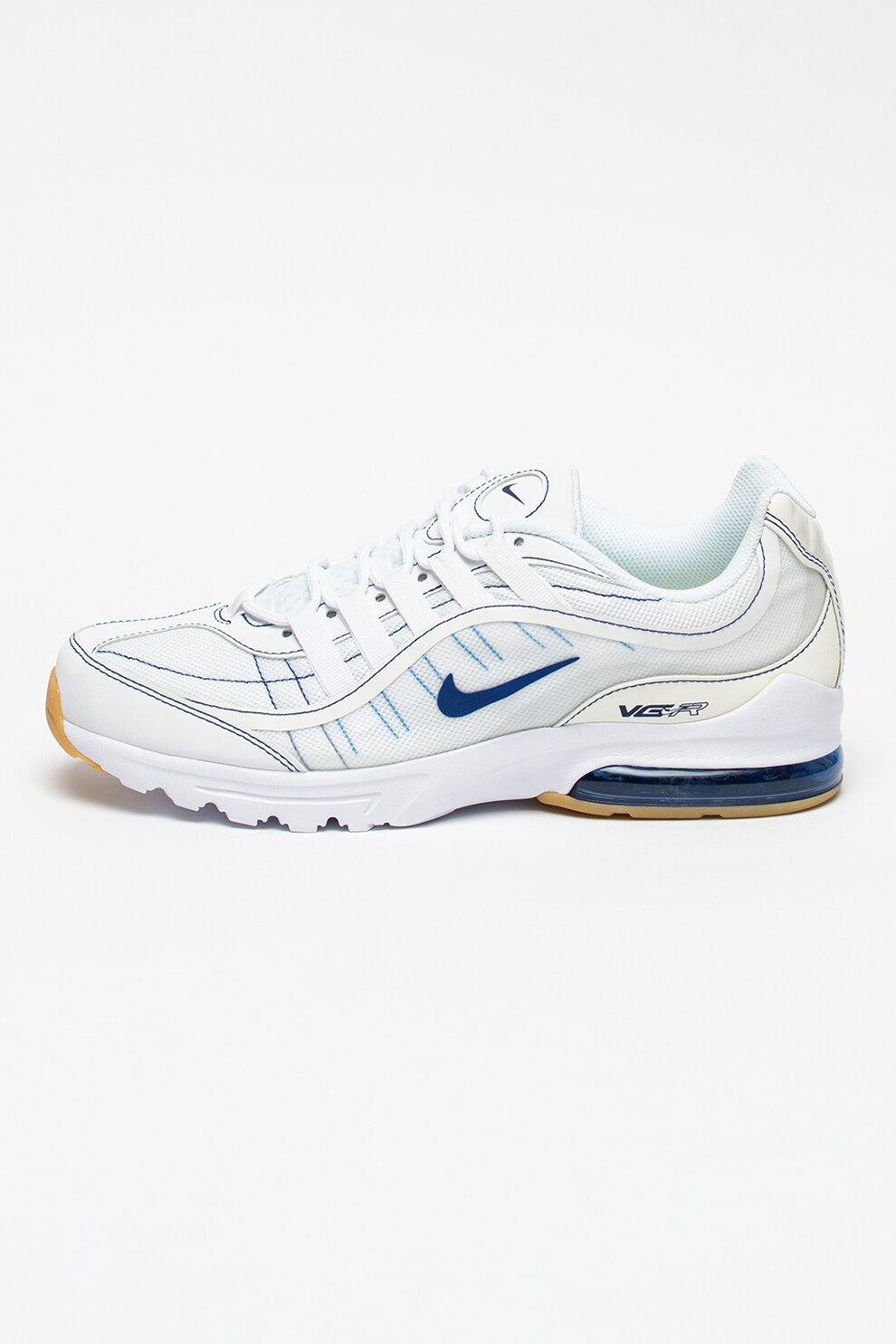 Nike, Pantofi sport cu garnituri contrastante Air Max VG-R, Alb/Albastru inchis
