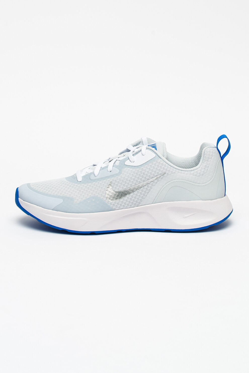 Nike, Pantofi sport cu insertii de plasa Wearallday, Gri deschis/Alb