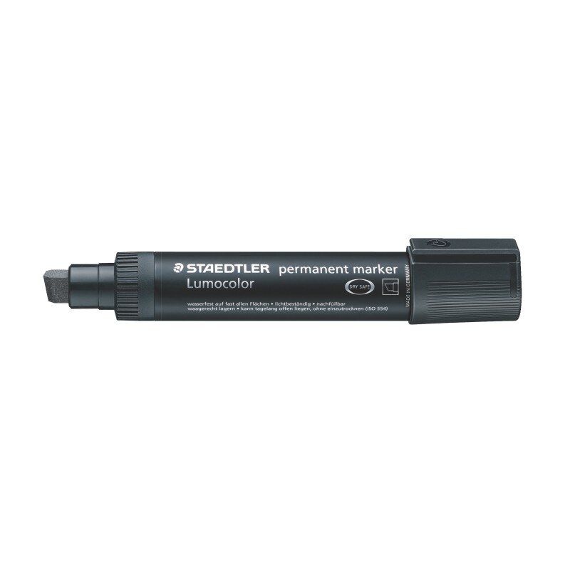 Marker permanent Staedtler Lumocolor 2 - 12 mm negru