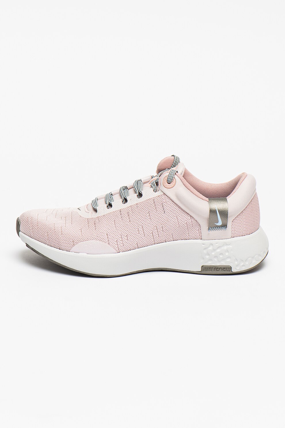 Nike, Pantofi din material textil cu talpa cu pete decorative Renew Serenity, Roz pal