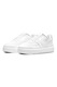 Nike, Pantofi sport Court Vision Alta din piele si piele ecologica cu talpa flatform, Alb, 9.5